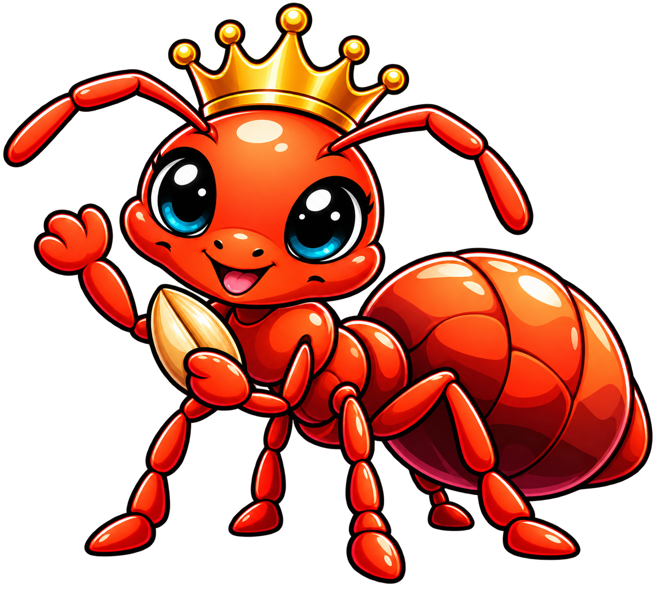 Ember holding a seed